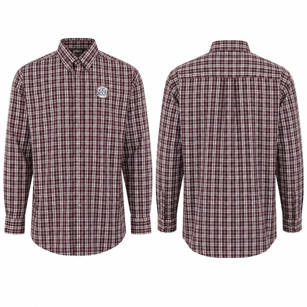 NEW Wrangler Riata MR2066A Men’s S Plaid Long Sleeve Easy Care Shirt